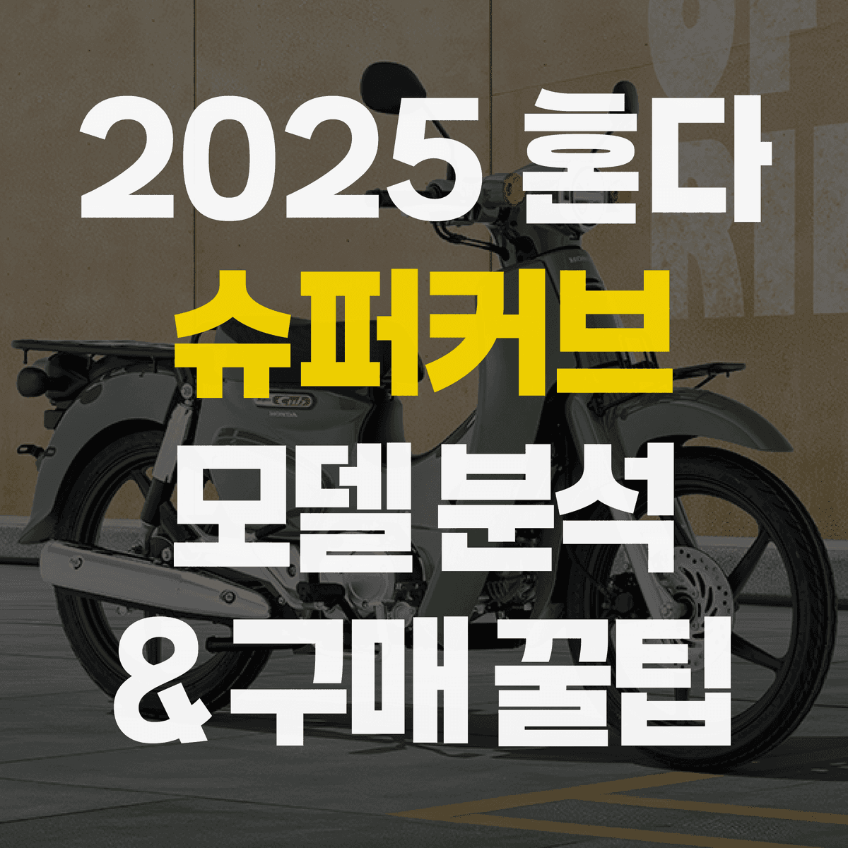 2025 혼다 슈퍼커브 모델 분석 & 다양한 구매 방법 | 중고, 신차, 구매, 할부, 특징, 가격, 입문, 배달