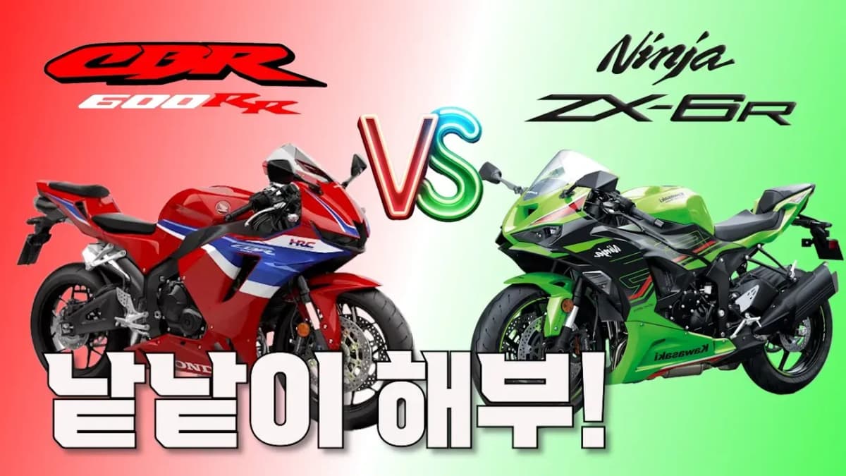 2024 CBR 600RR VS 2024 ZX 6R 전격비교!!