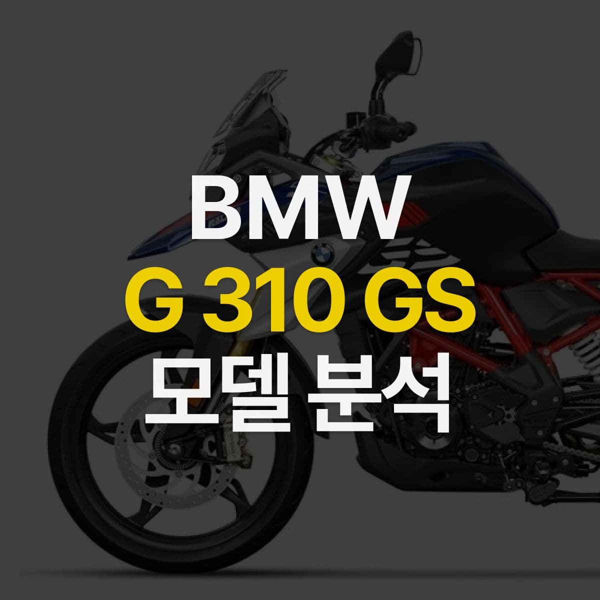 당신의 첫 어드벤처 바이크, BMW G310GS 모델분석