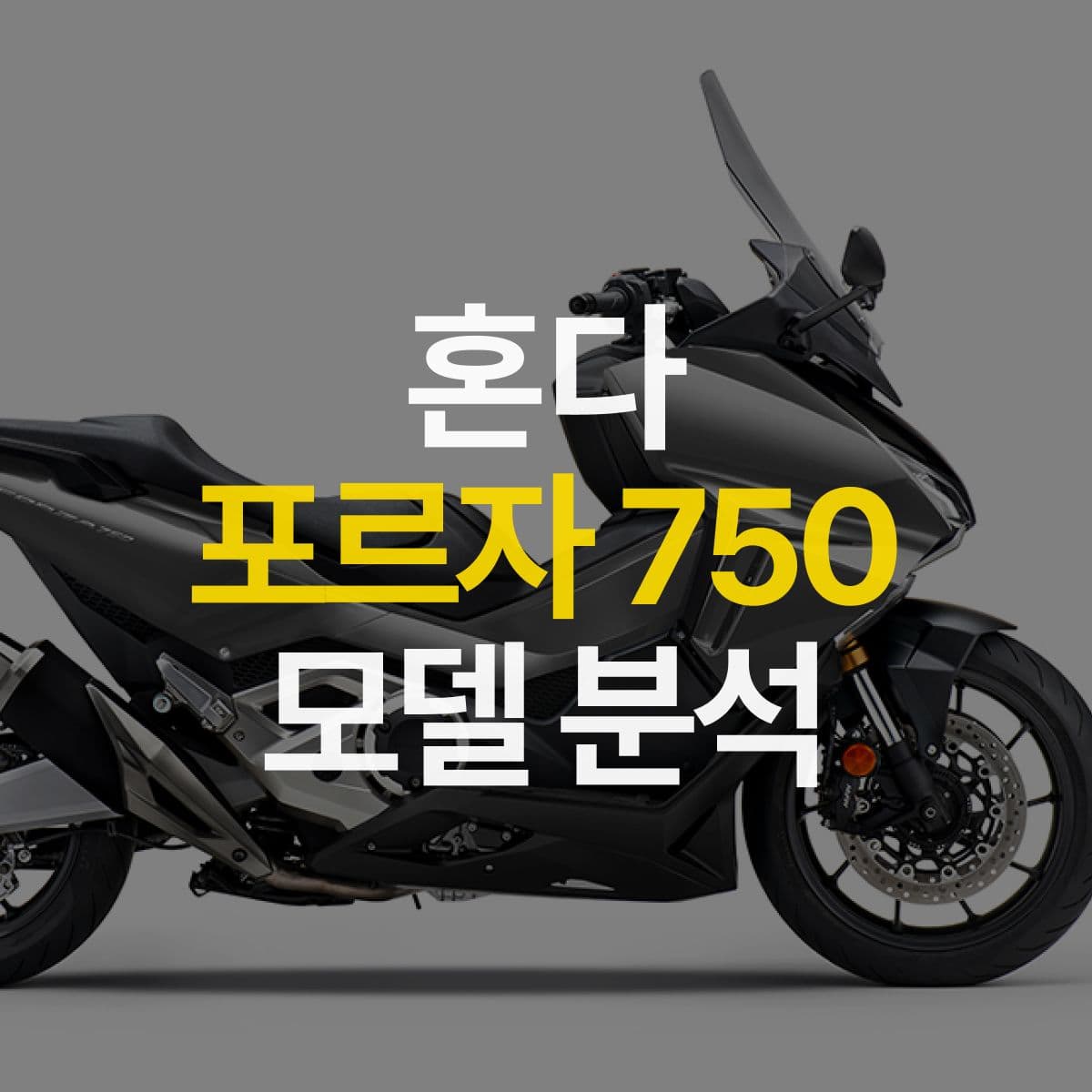 이 정도 성능의 스쿠터가 있어? 혼다 포르자 750 분석!