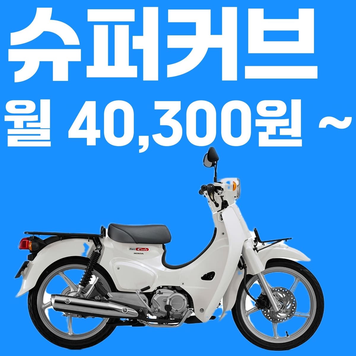 2024 슈퍼커브 신차, 월 40,300원에 탈 수 있다?